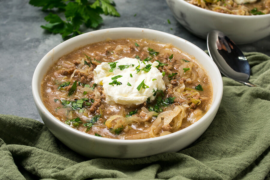 Keto Beefy Cabbage Soup